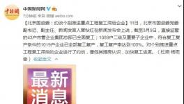 國(guó)資委令！復(fù)工滯后企業(yè)被約談！