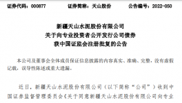 天山水泥公開發(fā)行不超過100億元公司債券！