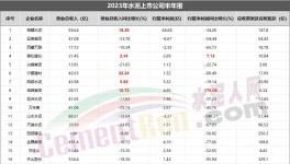 重磅！水泥上市公司TOP10發(fā)布！